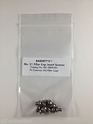 No. 21 Filler Cap Insert Screws for Coleman 242 Lanterns – E.J.